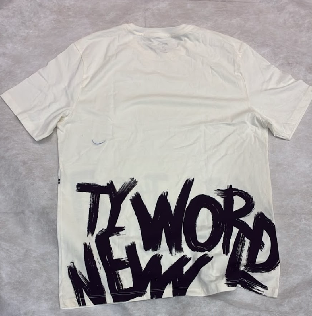 Camisa masculina estampa texto